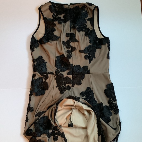 ❤️VENUS Black Lace Overlay Bodycon Dress Size 8 - Picture 9 of 10